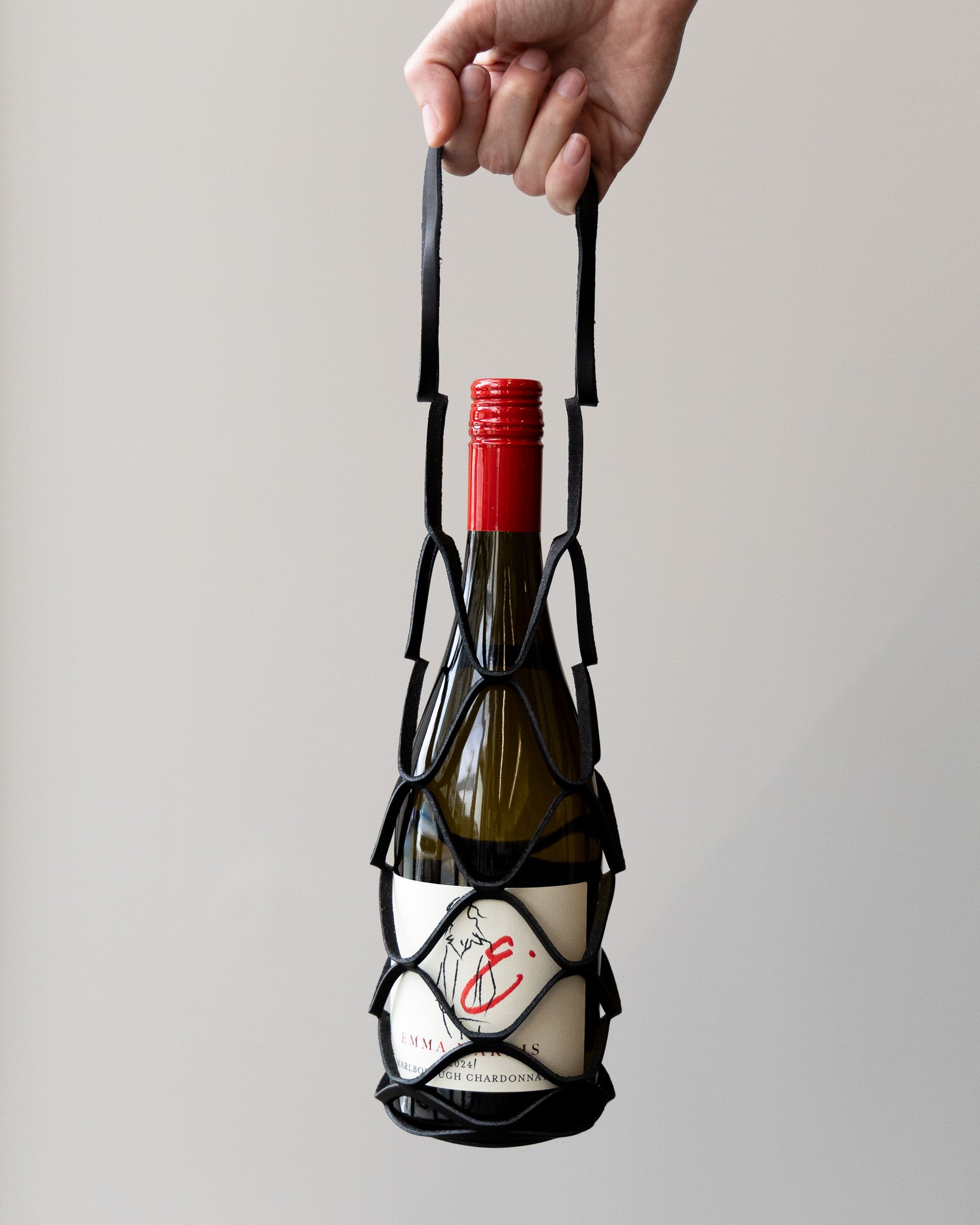 Botello Leather Wine Bag